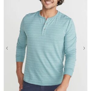 #159-MARINE LAYER -Double Knit Henley